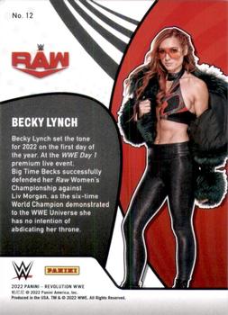 2022 Panini Revolution WWE - Vortex #12 Becky Lynch Back