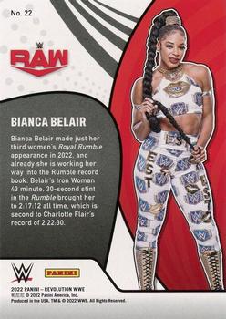 2022 Panini Revolution WWE - Vortex #22 Bianca Belair Back