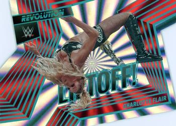 2022 Panini Revolution WWE - Liftoff! Sunburst #3 Charlotte Flair Front