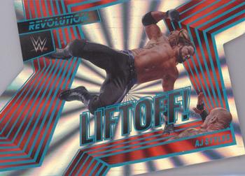 2022 Panini Revolution WWE - Liftoff! Sunburst #10 AJ Styles Front