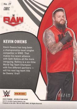 2022 Panini Revolution WWE - Vortex Cubic #27 Kevin Owens Back