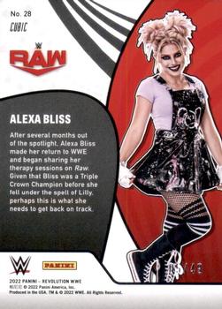 2022 Panini Revolution WWE - Vortex Cubic #28 Alexa Bliss Back