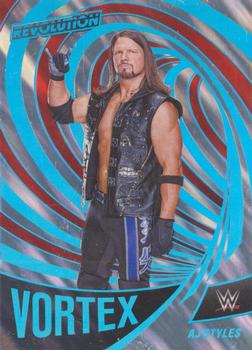 2022 Panini Revolution WWE - Vortex Lava #18 AJ Styles Front