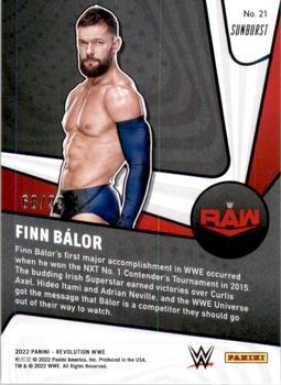 2022 Panini Revolution WWE - Supernova Sunburst #21 Finn Balor Back