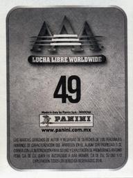 2016 Panini AAA Lucha Libre Worldwide Album Stickers #49 Hijo del Perro Aguayo Back