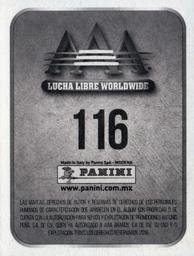 2016 Panini AAA Lucha Libre Worldwide Album Stickers #116 Dark Cuervo Back