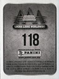 2016 Panini AAA Lucha Libre Worldwide Album Stickers #118 Dark Scoria Back