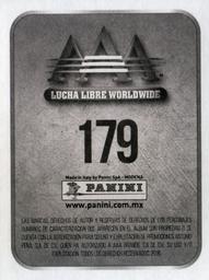 2016 Panini AAA Lucha Libre Worldwide Album Stickers #179 Parka Negra Back