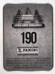 2016 Panini AAA Lucha Libre Worldwide Album Stickers #190 Aerostar Back