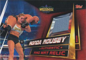 2019 Topps Slam Attax Universe WWE - Ring Mat Relics #RMAA Ronda Rousey Front