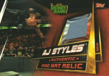 2019 Topps Slam Attax Universe WWE - Ring Mat Relics #RMHA AJ Styles Front