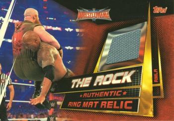 2019 Topps Slam Attax Universe WWE - Ring Mat Relics #RMLA The Rock Front