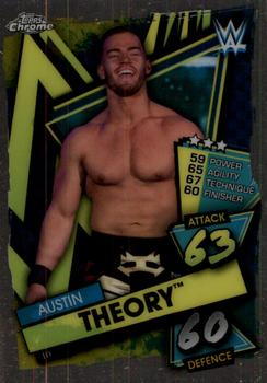 2021 Topps Chrome Slam Attax WWE #10 Austin Theory Front