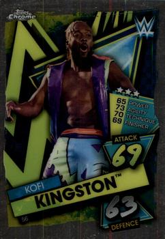 2021 Topps Chrome Slam Attax WWE #56 Kofi Kingston Front