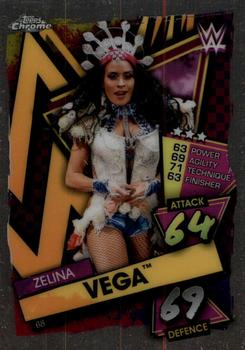 2021 Topps Chrome Slam Attax WWE #68 Zelina Vega Front