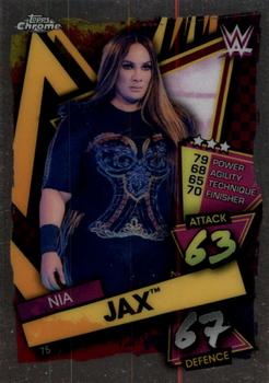2021 Topps Chrome Slam Attax WWE #75 Nia Jax Front