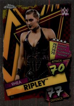 2021 Topps Chrome Slam Attax WWE #84 Rhea Ripley Front