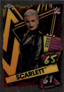 2021 Topps Chrome Slam Attax WWE #94 Scarlett Front
