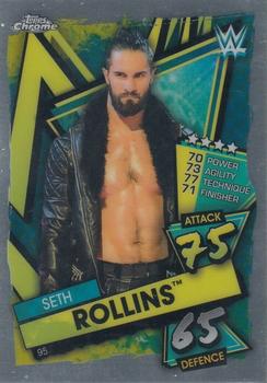 2021 Topps Chrome Slam Attax WWE #95 Seth Rollins Front