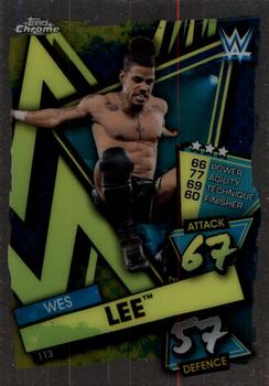 2021 Topps Chrome Slam Attax WWE #113 Wes Lee Front