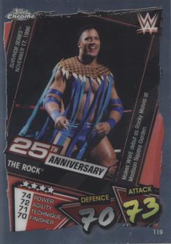 2021 Topps Chrome Slam Attax WWE #119 The Rock Front
