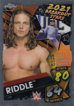 2021 Topps Chrome Slam Attax WWE #133 Riddle Front