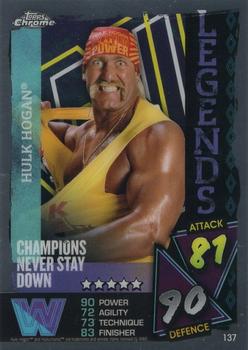 2021 Topps Chrome Slam Attax WWE #137 Hulk Hogan Front