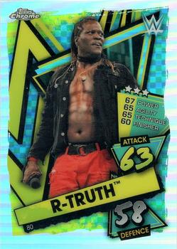 2021 Topps Chrome Slam Attax WWE - Refractors #80 R-Truth Front