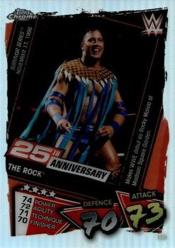 2021 Topps Chrome Slam Attax WWE - Refractors #119 The Rock Front