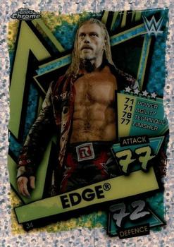 2021 Topps Chrome Slam Attax WWE - Speckle Refractors #34 Edge Front