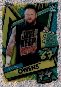 2021 Topps Chrome Slam Attax WWE - Speckle Refractors #53 Kevin Owens Front