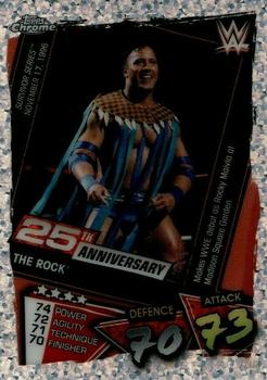 2021 Topps Chrome Slam Attax WWE - Speckle Refractors #119 The Rock Front