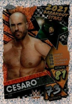 2021 Topps Chrome Slam Attax WWE - Speckle Refractors #128 Cesaro Front