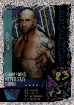 2021 Topps Chrome Slam Attax WWE - Speckle Refractors #135 Batista Front