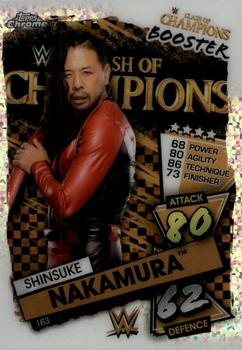 2021 Topps Chrome Slam Attax WWE - Speckle Refractors #163 Shinsuke Nakamura Front