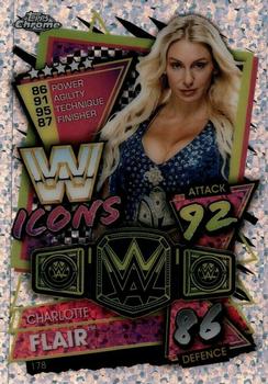 2021 Topps Chrome Slam Attax WWE - Speckle Refractors #178 Charlotte Flair Front