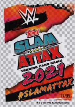 2021 Topps Chrome Slam Attax WWE - Yellow Refractors #11 Bayley Back