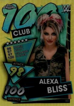 2021 Topps Chrome Slam Attax WWE - Yellow Refractors #183 Alexa Bliss Front