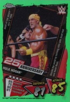 2021 Topps Chrome Slam Attax WWE - Green Refractors #118 Hulk Hogan Front
