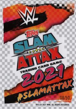 2021 Topps Chrome Slam Attax WWE - Green Refractors #190 Hollywood Hulk Hogan Back