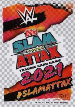 2021 Topps Chrome Slam Attax WWE - Black Refractors #167 The Miz Back