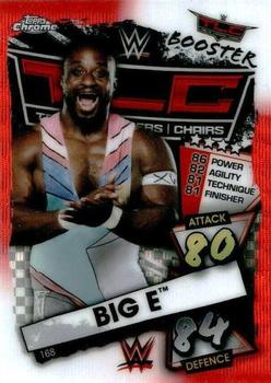 2021 Topps Chrome Slam Attax WWE - Red Wave Refractors #168 Big E Front