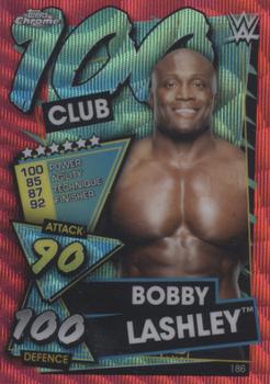 2021 Topps Chrome Slam Attax WWE - Red Wave Refractors #186 Bobby Lashley Front