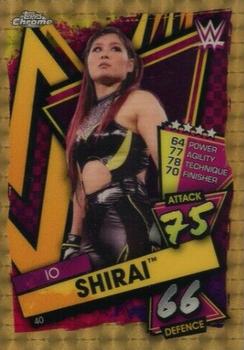 2021 Topps Chrome Slam Attax WWE - Superfractors #40 Io Shirai Front