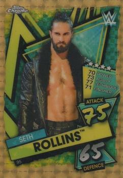 2021 Topps Chrome Slam Attax WWE - Superfractors #95 Seth Rollins Front