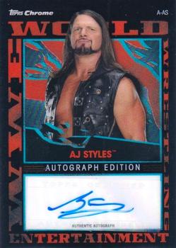 2021 Topps Chrome Slam Attax WWE - Autographs #A-AJ AJ Styles Front