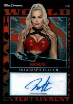 2021 Topps Chrome Slam Attax WWE - Autographs #A-NA Natalya Front