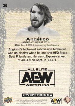 2022 Upper Deck AEW #36 Angelico Back