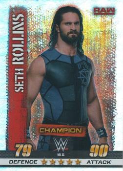 2017 Topps Slam Attax WWE 10th Edition - Indian Foil Variant #11 Seth Rollins Front