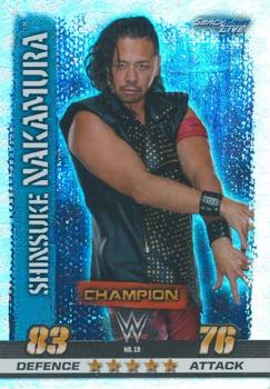 2017 Topps Slam Attax WWE 10th Edition - Indian Foil Variant #19 Shinsuke Nakamura Front